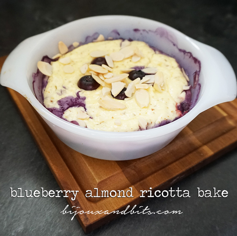 Blueberry almond ricotta bake recipe