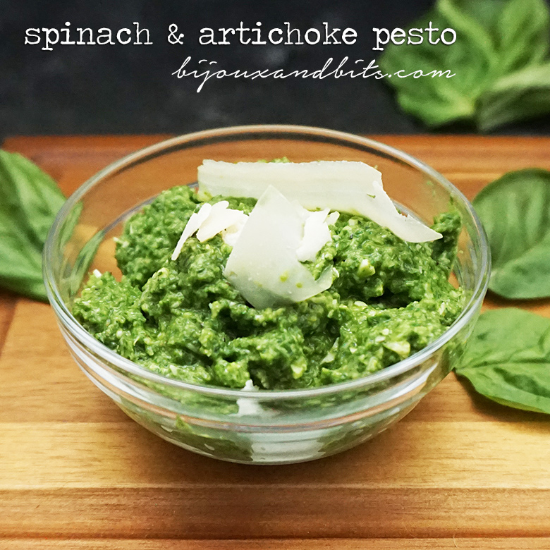 Spinach and artichoke pesto recipe