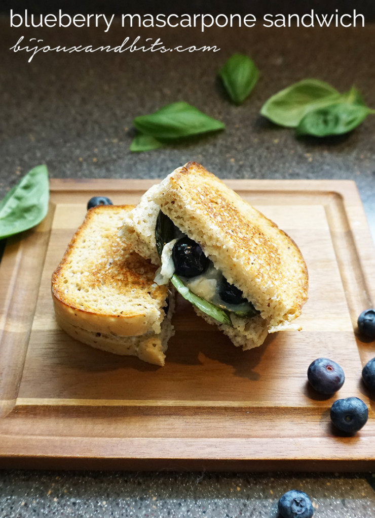 Blueberry mascarpone sandwich recipe from @bijouxandbits