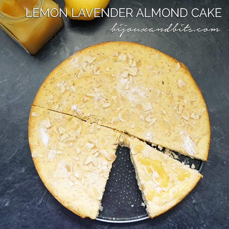Lemond lavender almond cake recipe from @bijouxandbits