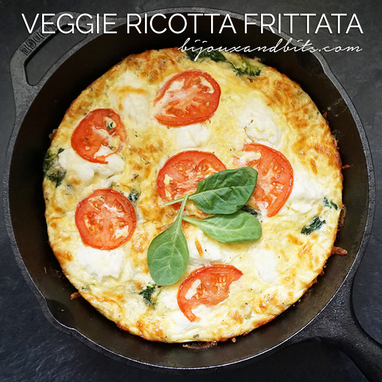 Ricotta frittata recipe from @bijouxandbits