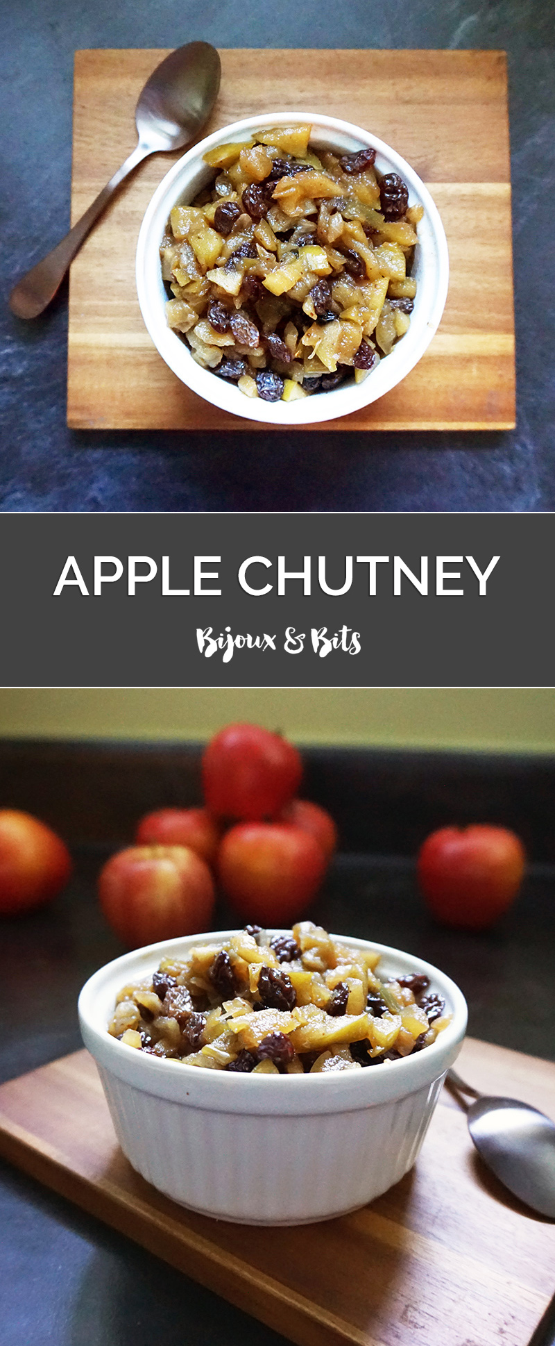 Warm apple chutney recipe from @bijouxandbits