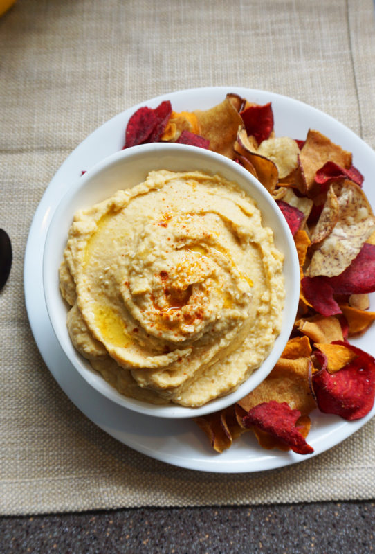 Spiced butternut squash hummus