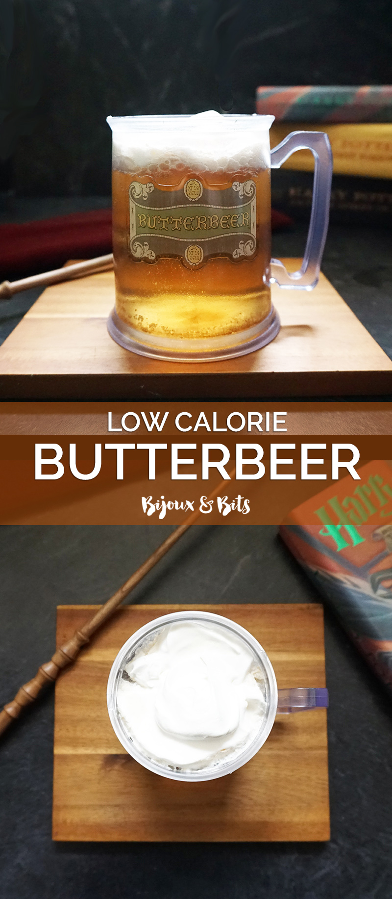 Low calorie Butterbeer recipe from @bijouxandbits