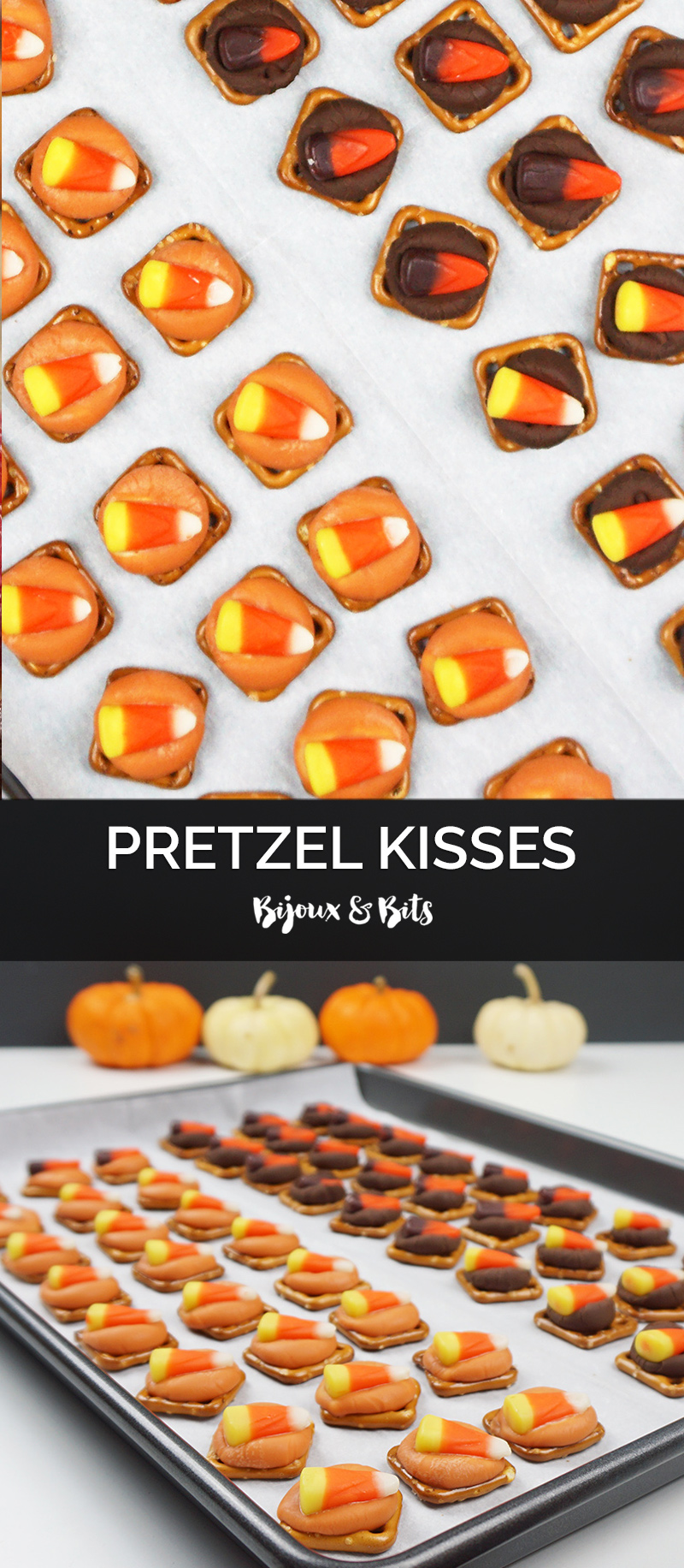 Halloween pretzel kisses from @bijouxandbits