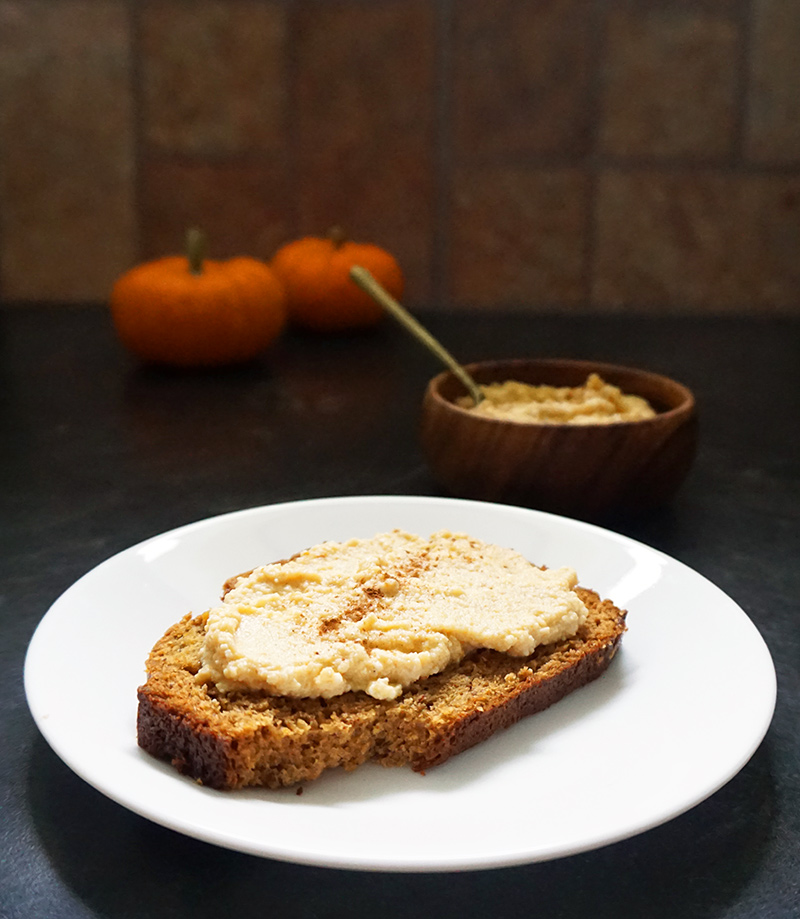 Pumpkin butter ricotta spread recipe from @bijouxandbits