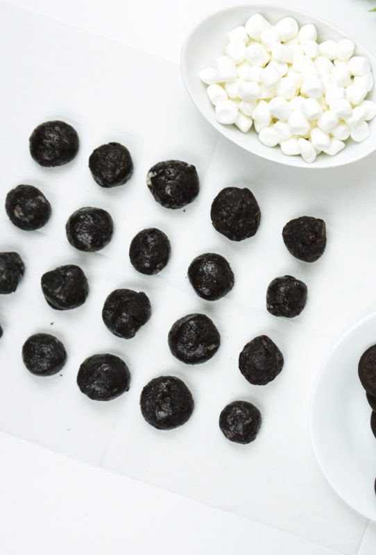 Cookies and cream lumps of coal