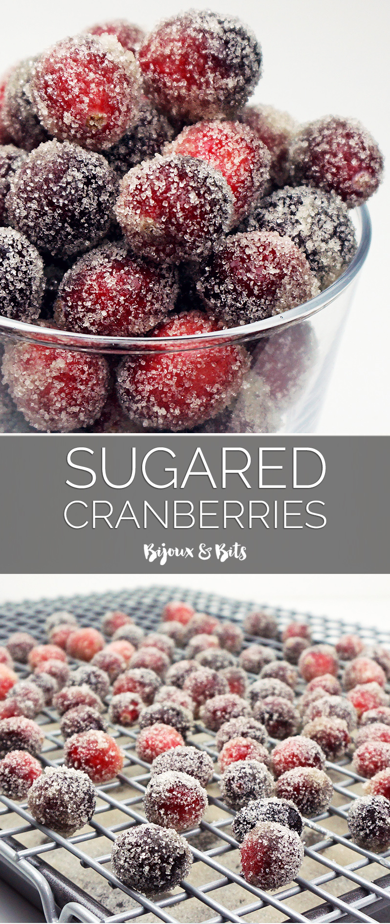 Sugared cranberries from @bijouxandbits