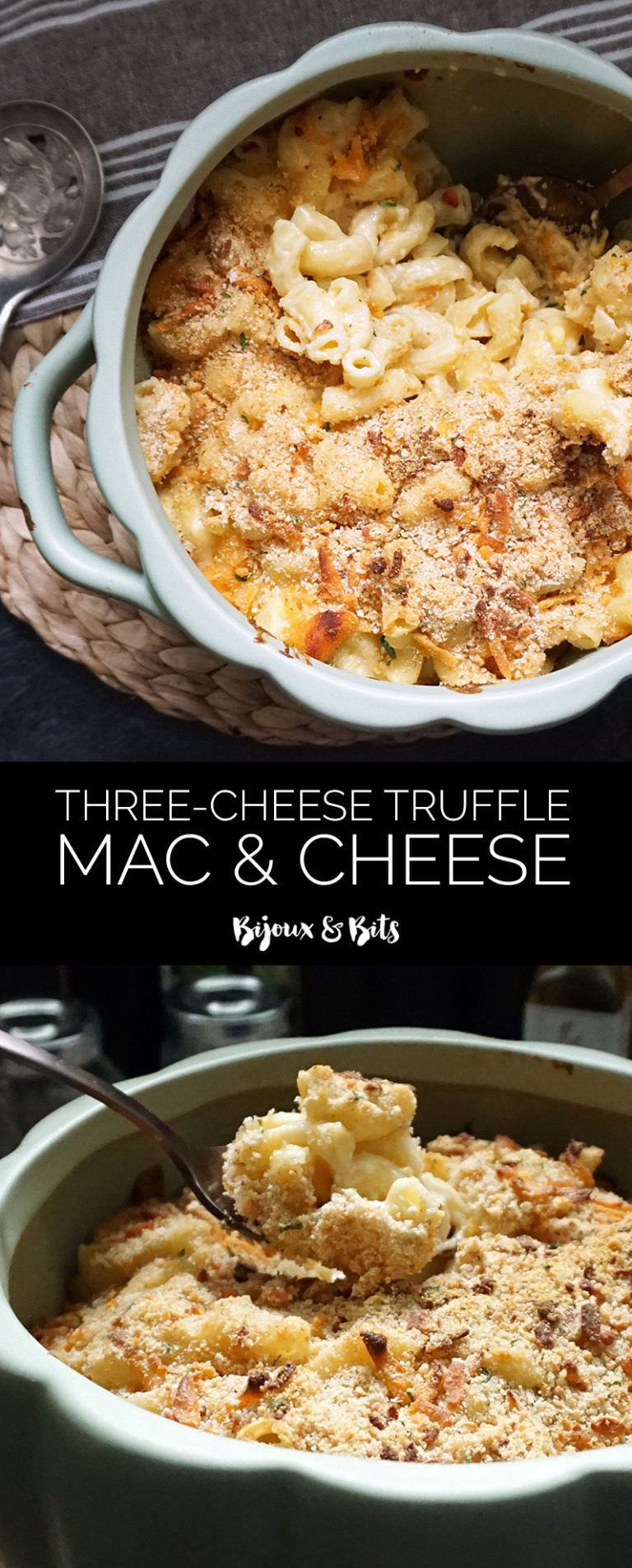 Threecheese brown butter truffle mac and cheese Bijoux & Bits