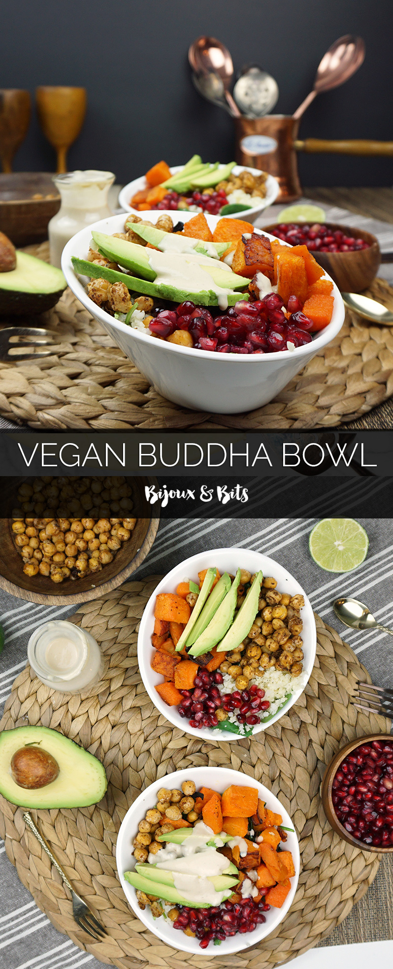 Vegan buddha bowl recipe from @bijouxandbits