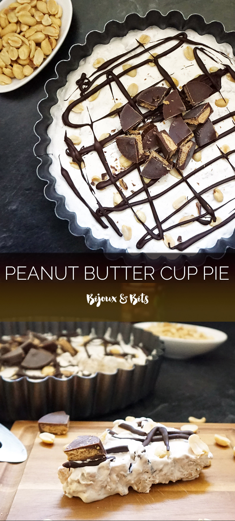 Peanut butter cup pie from @bijouxandbits #pie #nobake