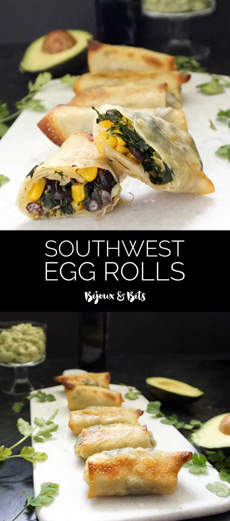 Southwest egg rolls from @bijouxandbits #eggrolls #recipe #southwestrecipes