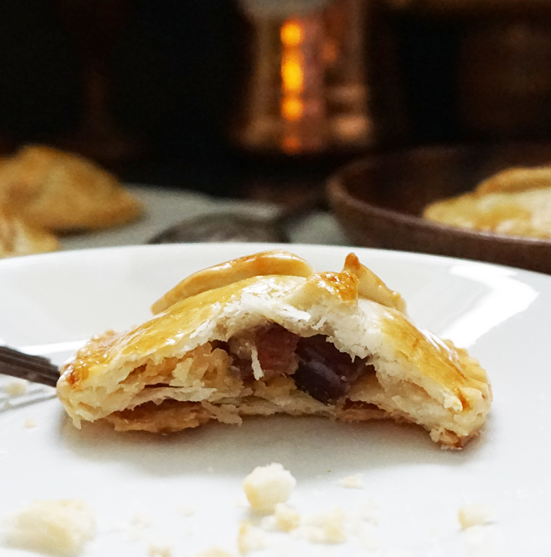 Bacon, date, & cheddar pasties from @bijouxandbits #bacon #cheddar