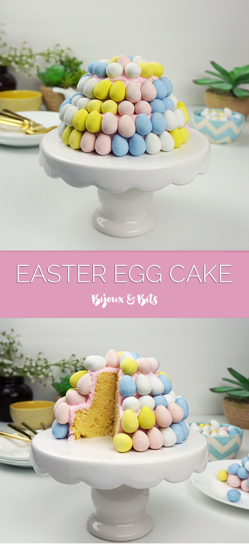 Easter egg cake from @bijouxandbits #easter #candy #cake