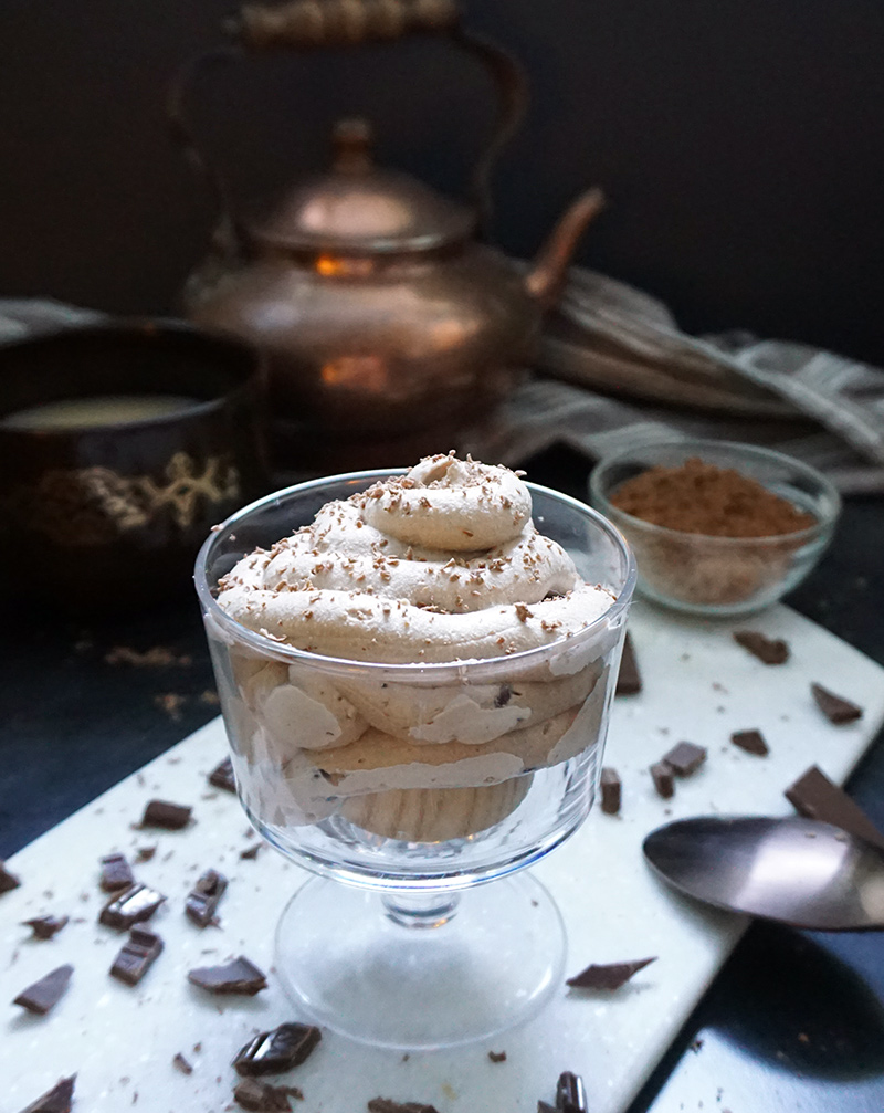 Espresso ricotta chocolate mousse from @bijouxandbits #mousse #chocolate #espresso