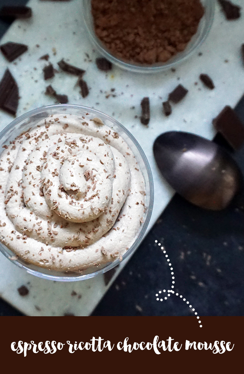 Espresso ricotta chocolate mousse from @bijouxandbits #mousse #chocolate #espresso