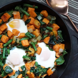 Sweet potato breakfast skillet from @bijouxandbits #breakfast #skillet