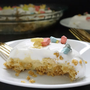 Cereal milk cream pie from @bijouxandbits #cerealmilk #pie