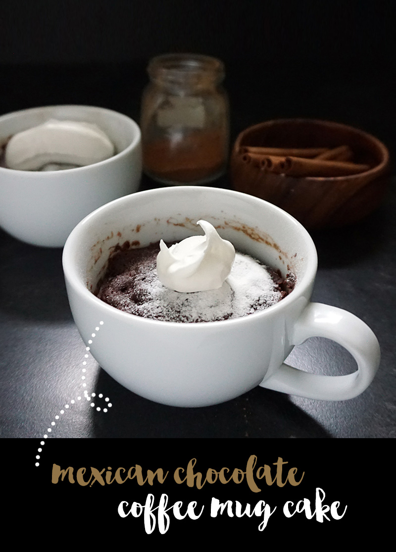 Mexican chocolate coffee mug cake from @bijouxandbits #mugcake