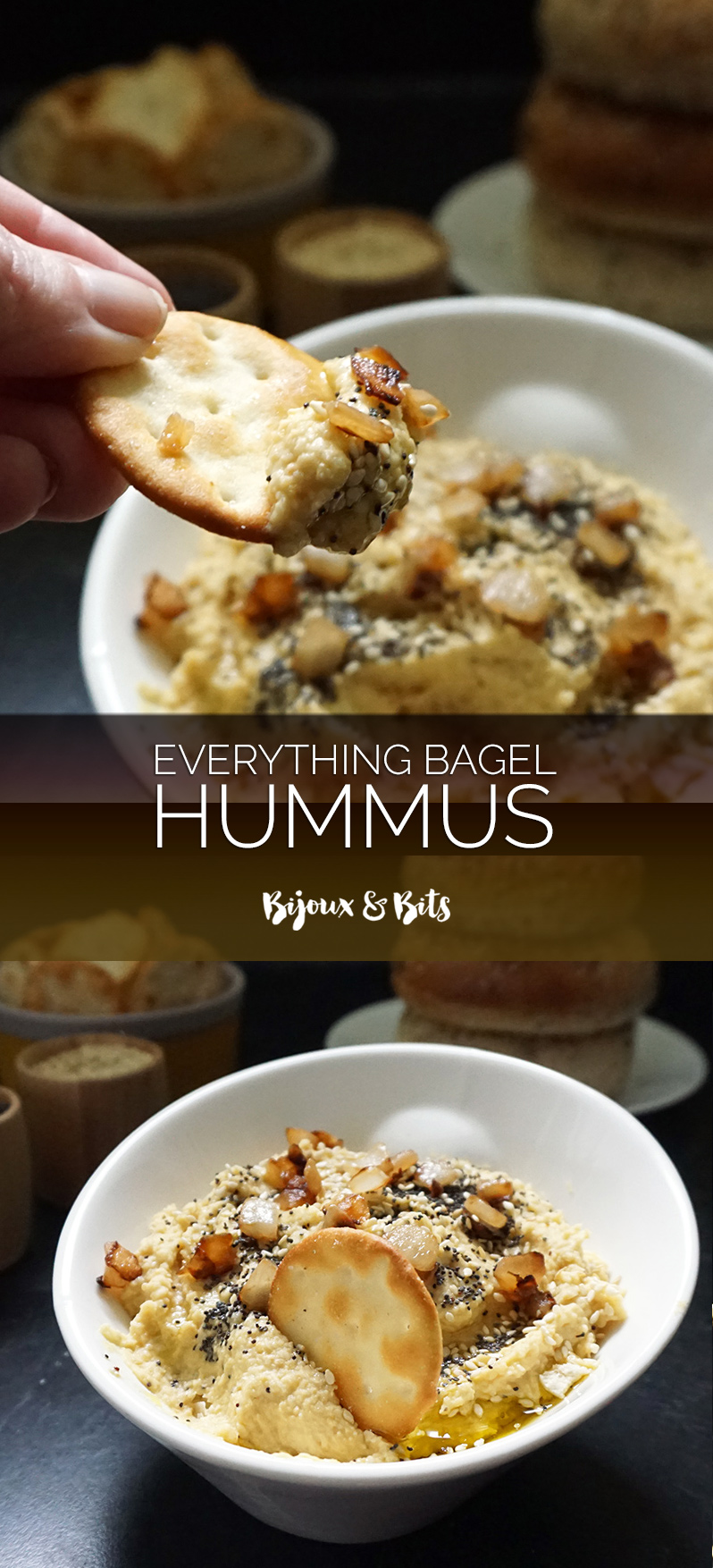 Everything bagel hummus from @bijouxandbits #hummus