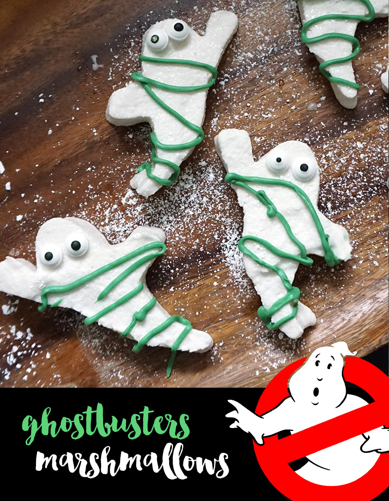 Ghostbusters marshmallows recipe from @bijouxandbits #ghostbusters #marshmallows 