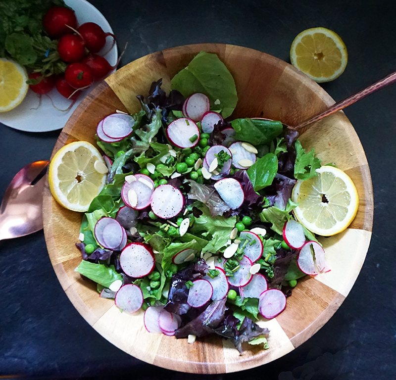 Spring pea and radish salad from @bijouxandbits #salad #recipe