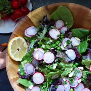 Spring pea and radish salad from @bijouxandbits #salad #recipe