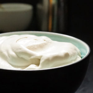 Coffee whipped cream frosting