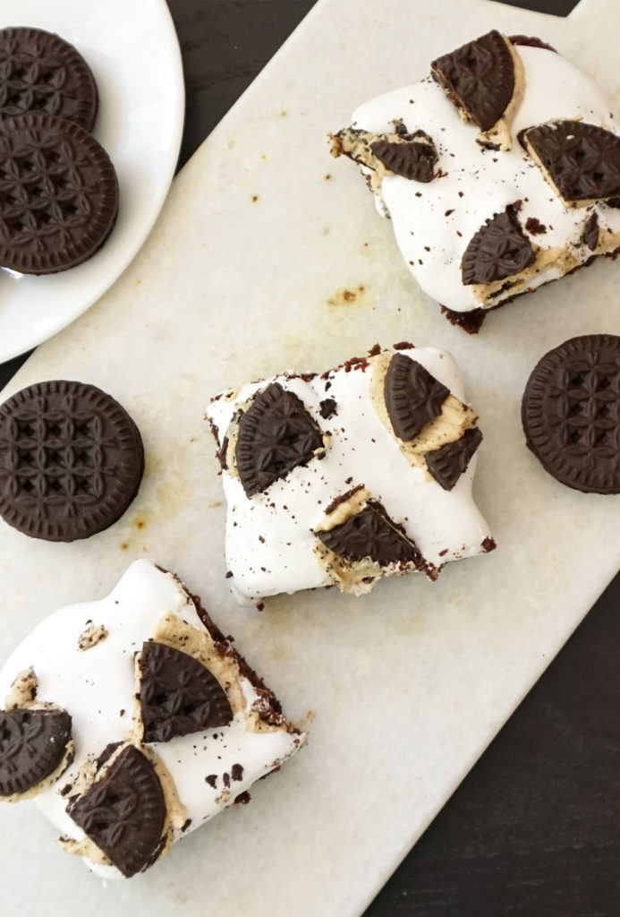 Mocha cookie brownies