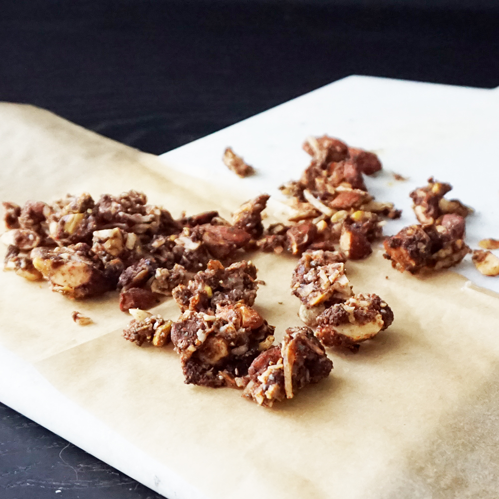 Maple cinnamon grain-free granola (keto, paleo, gluten free)